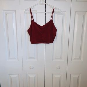 Forever 21 Red Crop Top